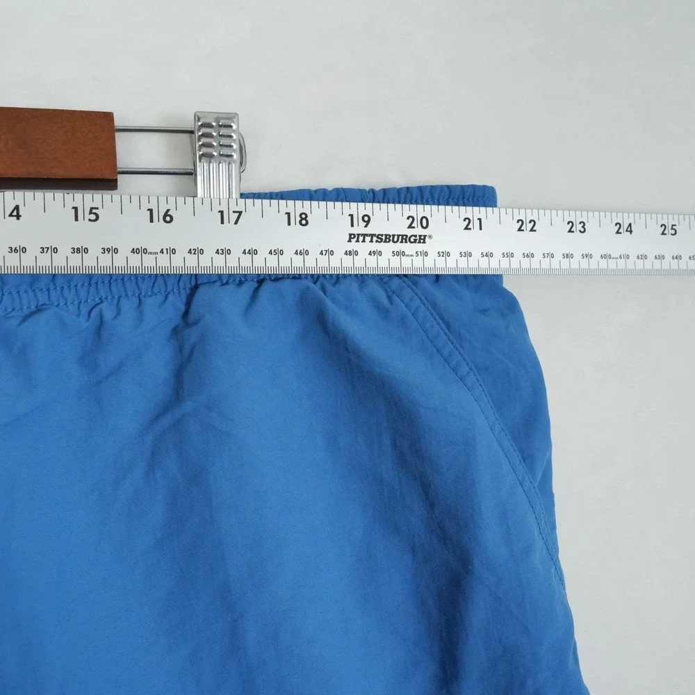 Eddie Bauer‎ Swim Trunk Shorts Men's 2XL XXL Blue Travex Drawstring Zip Pocket